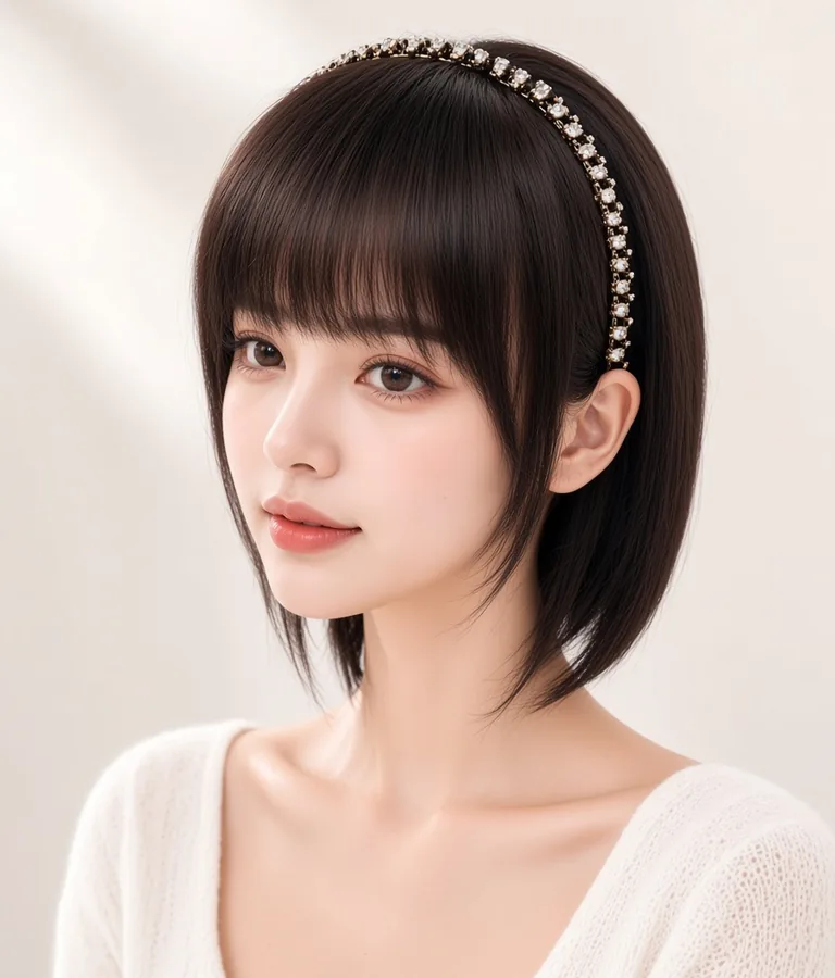 AI 修脸后的自然模特效果